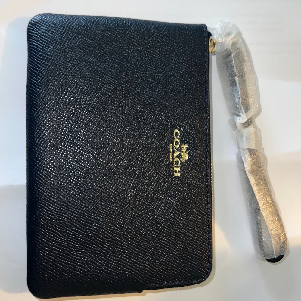 Coach Corner Zip Wristlet